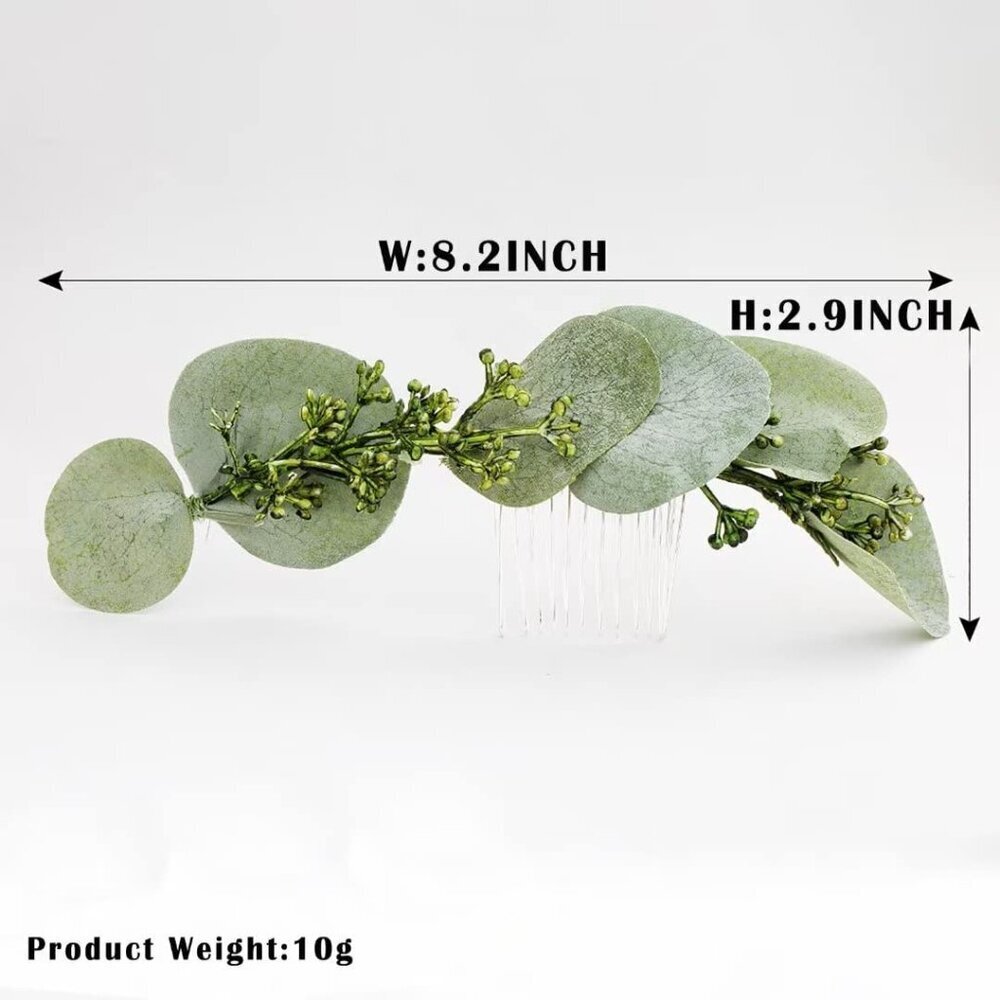 Flower Crown Greenery Boho Headband Wedding Hair Prop Floral Wreath - Picture 6 of 7